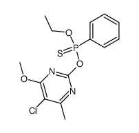 Phenyl-phosphonothioic acid O-(5-chloro-4-methoxy-6-methyl-pyrimidin-2-yl) ester O-ethyl ester Structure