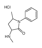 5-methyl-3-(methylamino)-1-phenylpyrrolidin-2-one,hydrochloride Structure