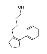 4-(2-phenylcyclopenten-1-yl)butan-1-ol结构式