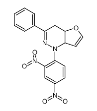 1-(2,4-dinitro-phenyl)-3-phenyl-1,4,4a,7a-tetrahydro-furo[3,2-c]pyridazine Structure