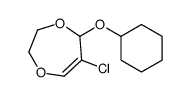 6-chloro-5-cyclohexyloxy-3,5-dihydro-2H-1,4-dioxepine Structure