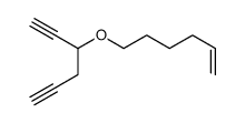 6-hexa-1,5-diyn-3-yloxyhex-1-ene结构式