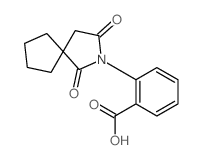 Benzoicacid, 2-(1,3-dioxo-2-azaspiro[4.4]non-2-yl)-结构式