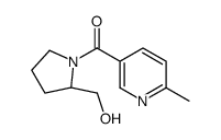 [(2R)-2-(hydroxymethyl)pyrrolidin-1-yl]-(6-methylpyridin-3-yl)methanone结构式