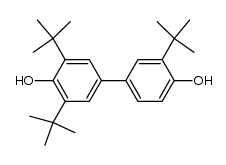 3,3',5-tri-tert-butyl-[1,1'-biphenyl]-4,4'-diol Structure