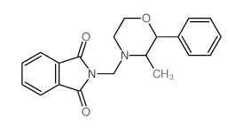 2-[(3-methyl-2-phenyl-morpholin-4-yl)methyl]isoindole-1,3-dione Structure