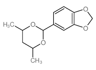 5-(4,6-dimethyl-1,3-dioxan-2-yl)benzo[1,3]dioxole结构式