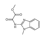 methyl 2-[(1-methylbenzimidazol-2-yl)amino]-2-oxoacetate Structure