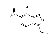 7-chloro-3-ethyl-6-nitro-benzo[c]isoxazole Structure