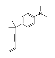 N,N-dimethyl-4-(2-methylhex-5-en-3-yn-2-yl)aniline Structure