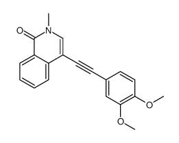 4-[2-(3,4-dimethoxyphenyl)ethynyl]-2-methylisoquinolin-1-one结构式