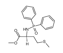 Nα-diphenylphosphinylmethionine methyl ester Structure