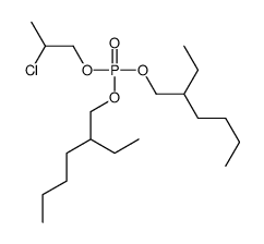 2-chloropropyl bis(2-ethylhexyl) phosphate Structure