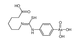 6-[(4-arsonophenyl)carbamothioylamino]hexanoic acid结构式