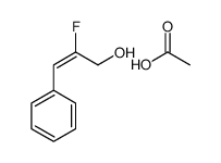 acetic acid,2-fluoro-3-phenylprop-2-en-1-ol Structure