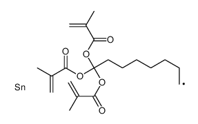 [1,1-bis(2-methylprop-2-enoyloxy)-8-stannyloctyl] 2-methylprop-2-enoate Structure
