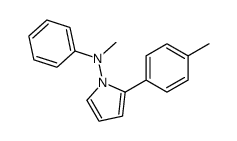 N-methyl-2-(4-methylphenyl)-N-phenylpyrrol-1-amine结构式