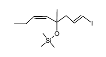 [(Z)-1-((E)-3-Iodo-allyl)-1-methyl-pent-2-enyloxy]-trimethyl-silane Structure