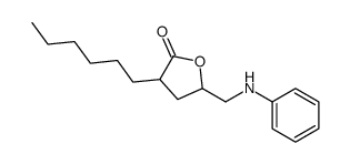 5-(anilinomethyl)-3-hexyloxolan-2-one Structure