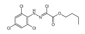 butyl 2-chloro-2-[(2,4,6-trichlorophenyl)hydrazinylidene]acetate结构式