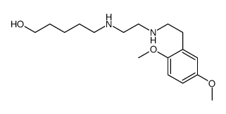 5-[2-[2-(2,5-dimethoxyphenyl)ethylamino]ethylamino]pentan-1-ol结构式