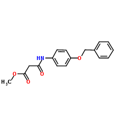 Methyl 3-{[4-(benzyloxy)phenyl]amino}-3-oxopropanoate结构式