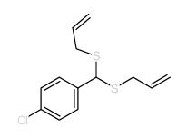 1-[bis(prop-2-enylsulfanyl)methyl]-4-chloro-benzene structure
