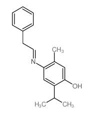 Phenol,5-methyl-2-(1-methylethyl)-4-[(2-phenylethylidene)amino]- picture