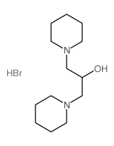 1-Piperidineethanol, a-(1-piperidinylmethyl)-,hydrobromide (1:2)结构式