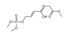 methyl 2-[[(E)-4-dimethoxyphosphoryloxybut-2-enoyl]amino]acetate Structure