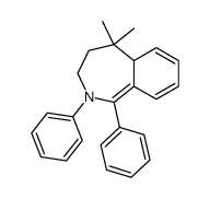 3,4,5,5a-Tetrahydro-5,5-dimethyl-1,2-diphenyl-2H-2-benzazepine结构式