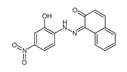 1-[(2-hydroxy-4-nitrophenyl)azo]-2-naphthol结构式