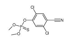 O,O-dimethyl-O-(2,5-dichloro-4-cyano-phenyl)-thionophosphate结构式