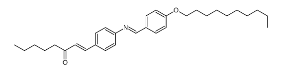 1-[4-[(4-decoxyphenyl)methylideneamino]phenyl]oct-1-en-3-one Structure
