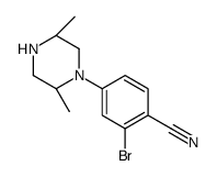 2-bromo-4-[(2S,5R)-2,5-dimethylpiperazin-1-yl]benzonitrile Structure