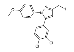 5-(3,4-dichlorophenyl)-3-iodomethyl-1-(4-methoxyphenyl)-1H-pyrazole Structure