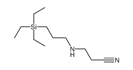 3-(3-triethylsilylpropylamino)propanenitrile Structure