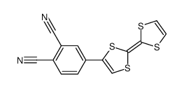 4-[2-(1,3-dithiol-2-ylidene)-1,3-dithiol-4-yl]benzene-1,2-dicarbonitrile Structure