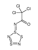 2,2,2-trichloro-N-(1λ4,2,4λ4-trithia-3,5-diazacyclopenta-3,4-dien-1-ylidene)acetamide Structure