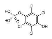 (4-Hydroxy-2,3,5,6-tetrachlor-phenyl)-dihydrogenphosphat结构式