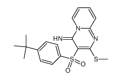 3-(4-t-butylbenzenesulfonyl)-2-methylsulfanylpyrido[1,2-a]pyrimidin-4-ylideneamine Structure