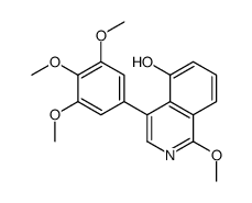 1-methoxy-4-(3,4,5-trimethoxyphenyl)isoquinolin-5-ol Structure