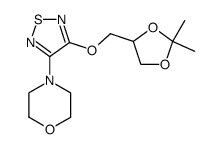 4-[4-(2,2-dimethyl-[1,3]dioxolan-4-ylmethoxy)-[1,2,5]thiadiazol-3-yl]-morpholine结构式