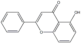 4H-1-Benzopyran-4-one,5-hydroxy-2-phenyl-,radicalion(1+)(9CI) structure