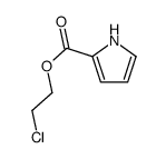 2-chloroethyl 1H-pyrrole-2-carboxylate结构式