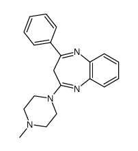 2-(4-methyl-1-piperazinyl)-4-phenyl-3H-1,5-benzodiazepine Structure