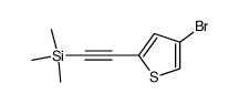 4-bromo-2-(trimethylsilylethynyl)thiophene Structure