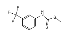 (3-trifluoromethyl-phenyl)-dithiocarbamic acid methyl ester结构式