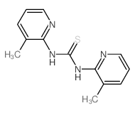 1,3-bis(3-methylpyridin-2-yl)thiourea structure