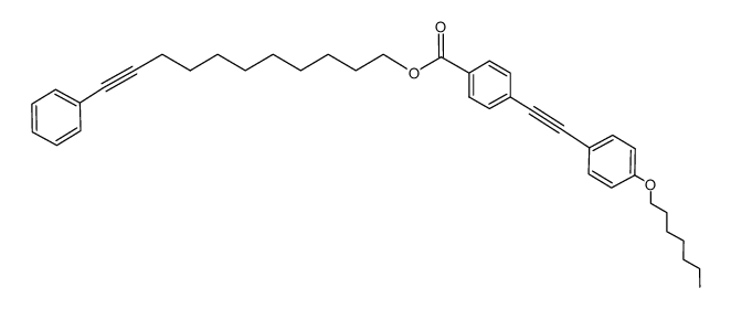 11-[4-(4-heptyloxyphenylethynyl)phenylcarbonyloxy]-1-phenyl-1-undecyne结构式